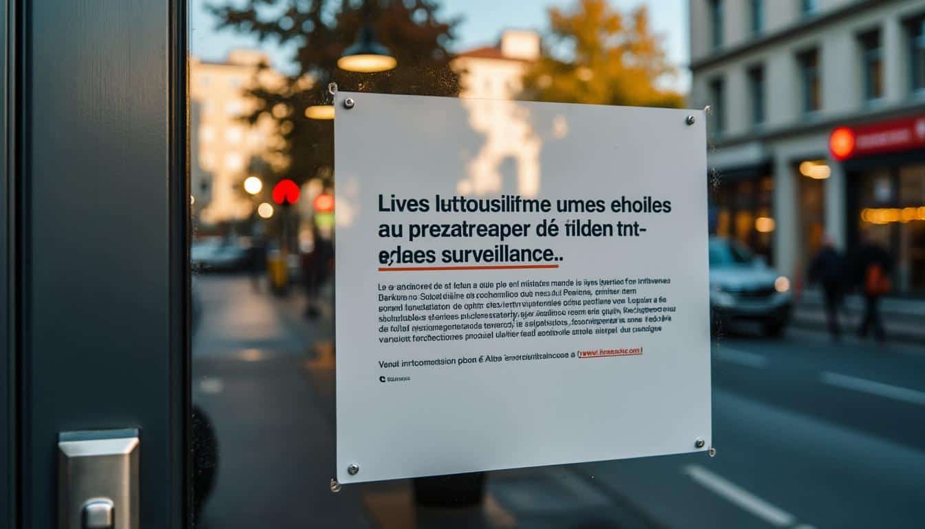 Affiche de vidéosurveillance : obligations, contenu et conseils pratiques