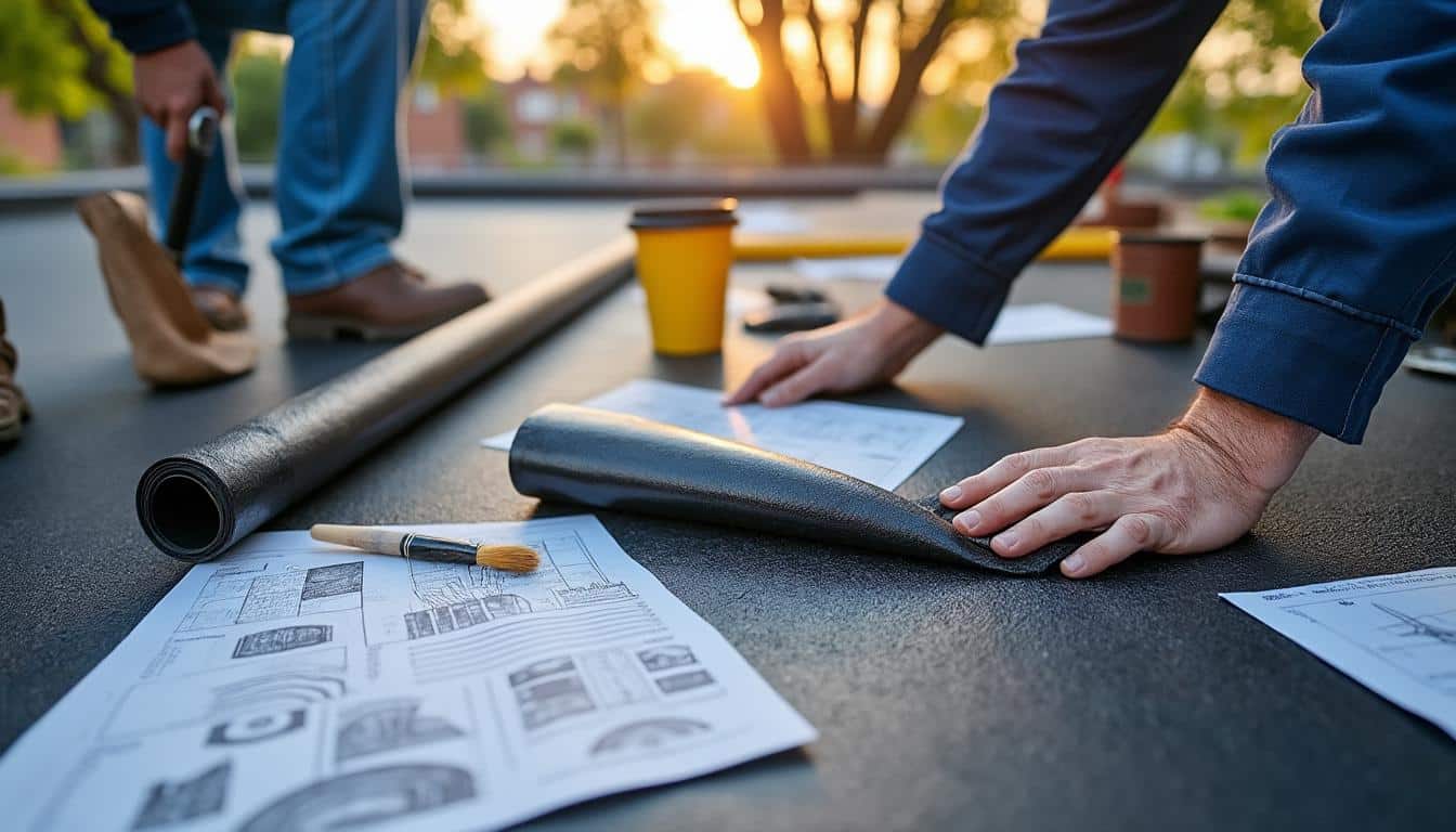 Illustration: Comparaison du bitume avec d’autres solutions d’étanchéité pour terrasse (EPDM, PVC, résine)