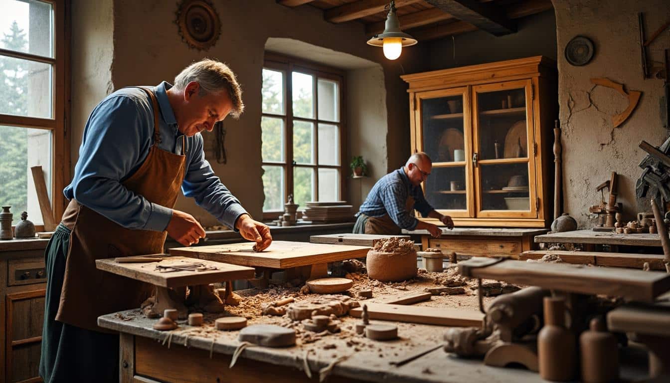 Illustration: Comprendre la différence entre un ébéniste et un menuisier : définitions, origines et domaines d’intervention