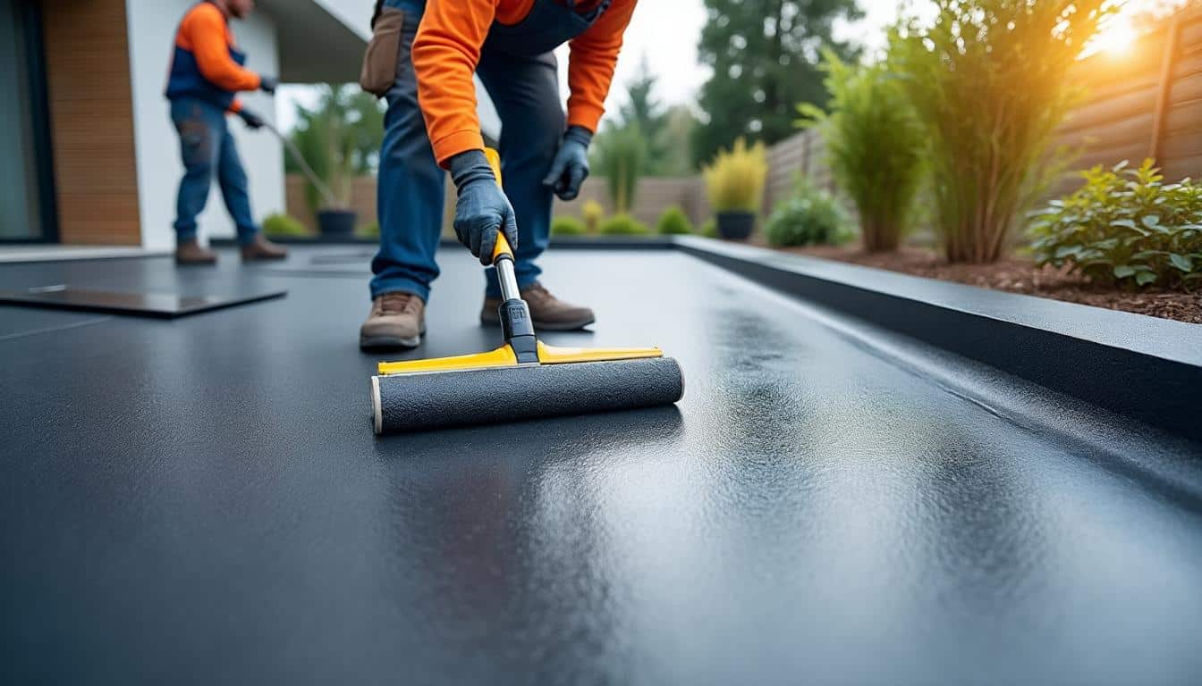 Illustration: Méthodes et solutions d’étanchéité pour terrasse : goudron, résine, EPDM, PVC et alternatives