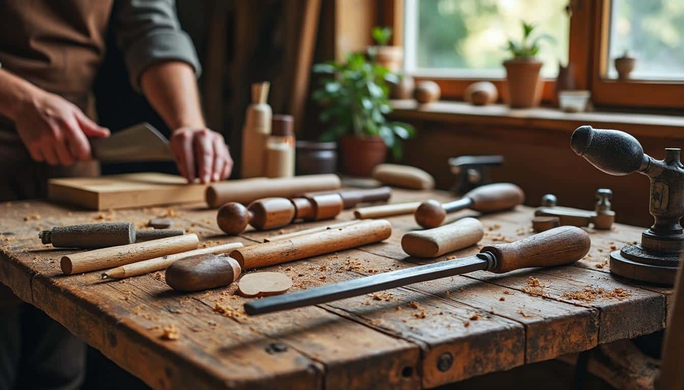 Illustration: Comprendre les outils du menuisier avec leurs noms et leurs fonctions essentielles