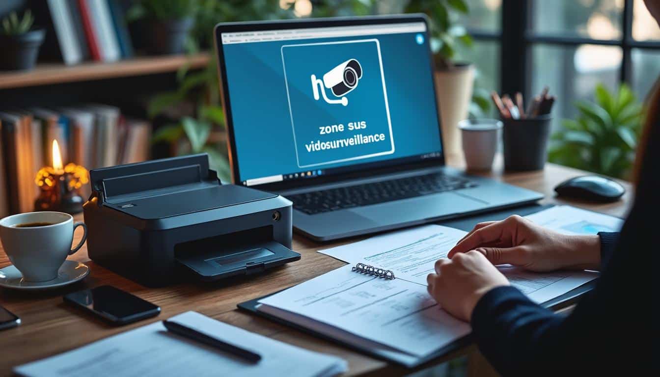 Illustration: Télécharger, personnaliser et installer un modèle d’affiche de vidéosurveillance PDF gratuit