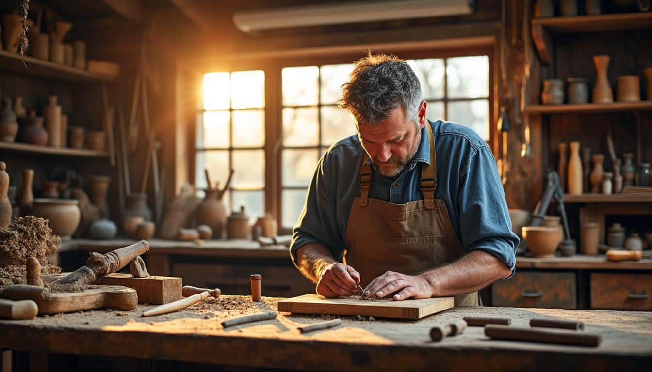 Illustration: Comprendre le rôle et les catégories des outils de menuisier