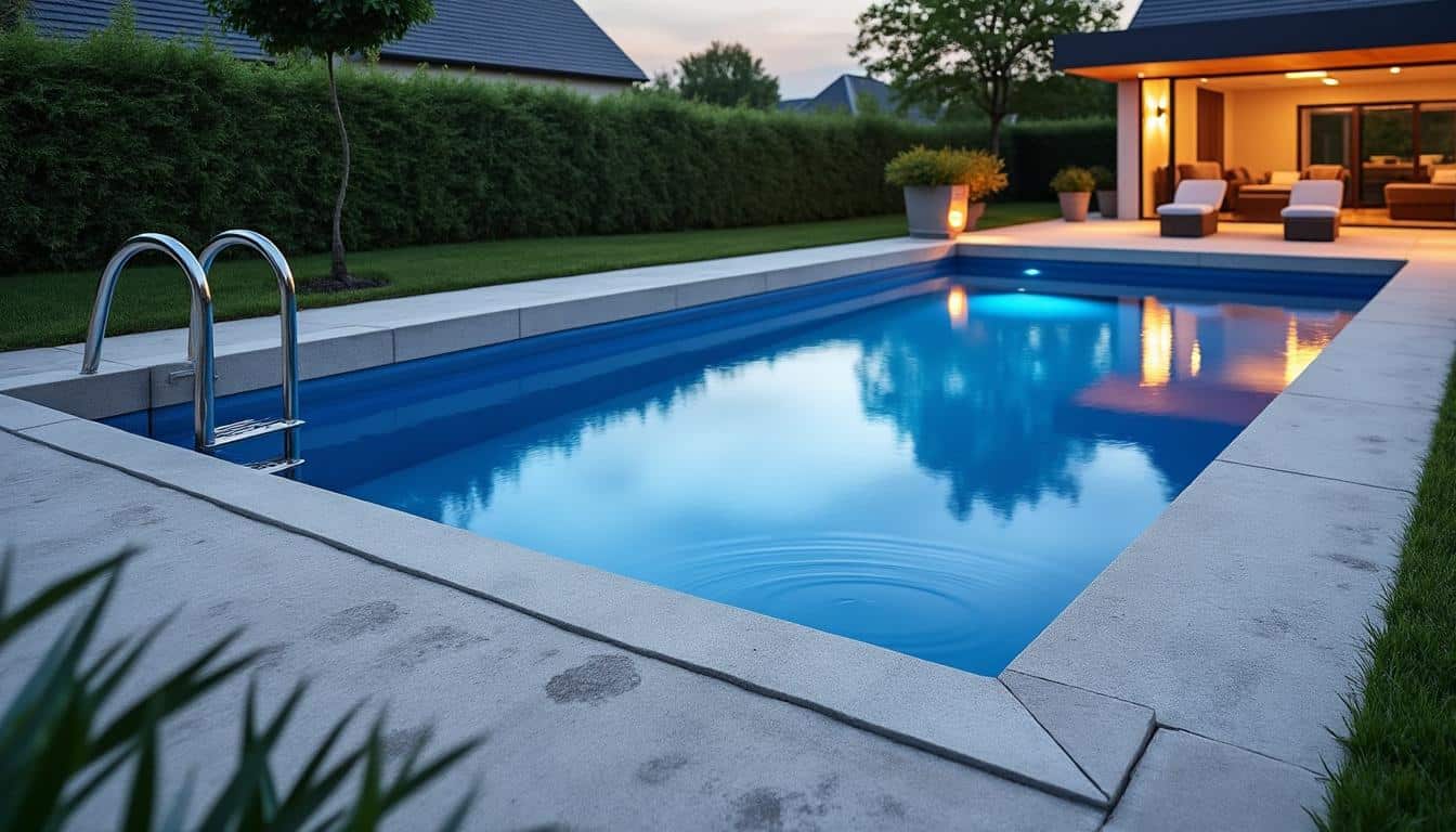 Illustration: Définition et caractéristiques de la piscine en béton hors sol