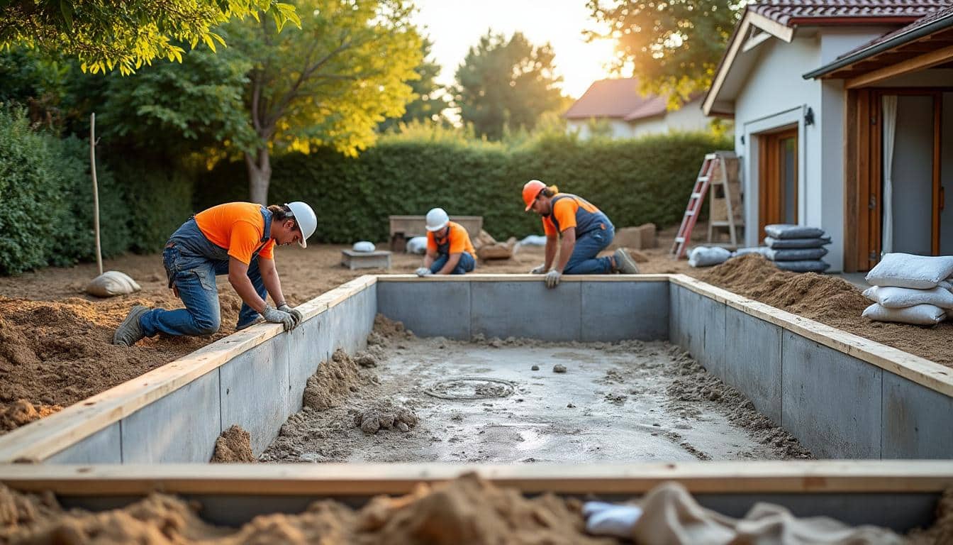 Illustration: Techniques de construction d’une piscine hors sol en béton