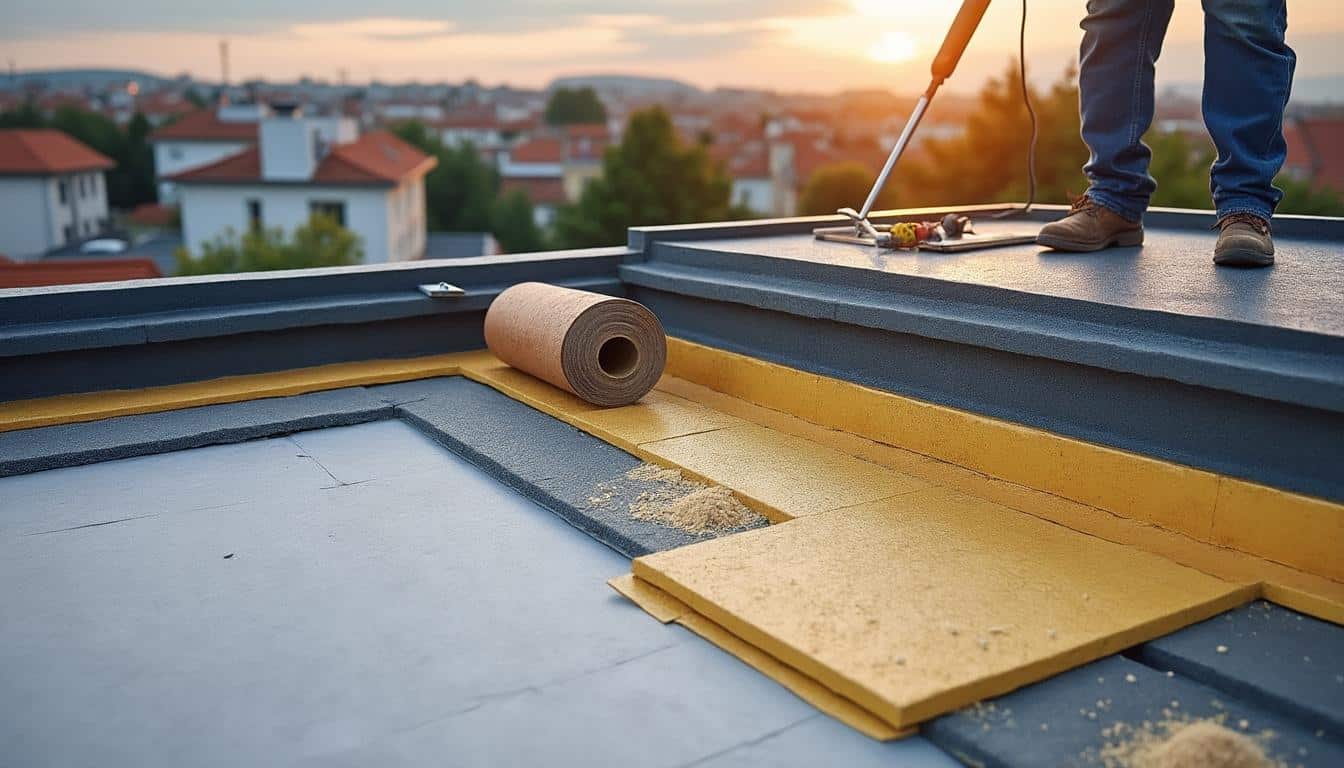 Illustration: Composition du schéma d’étanchéité de toiture terrasse : éléments constitutifs