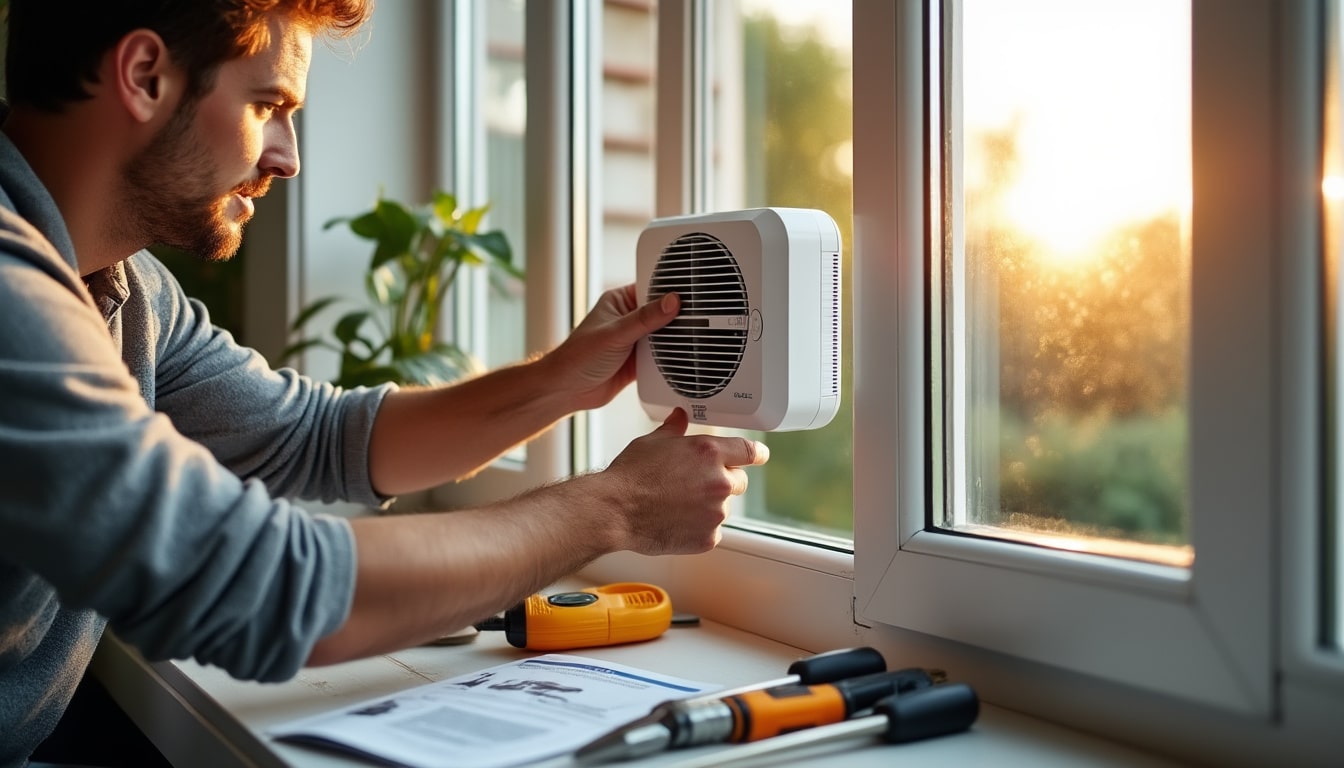 Illustration: Choisir et installer un aérateur adapté à sa fenêtre PVC