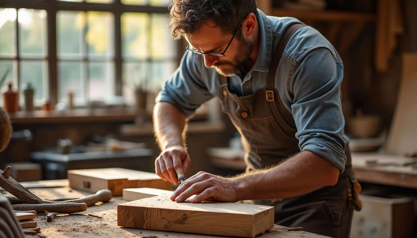 Illustration: Définition et importance de l’assemblage menuisier dans le travail du bois