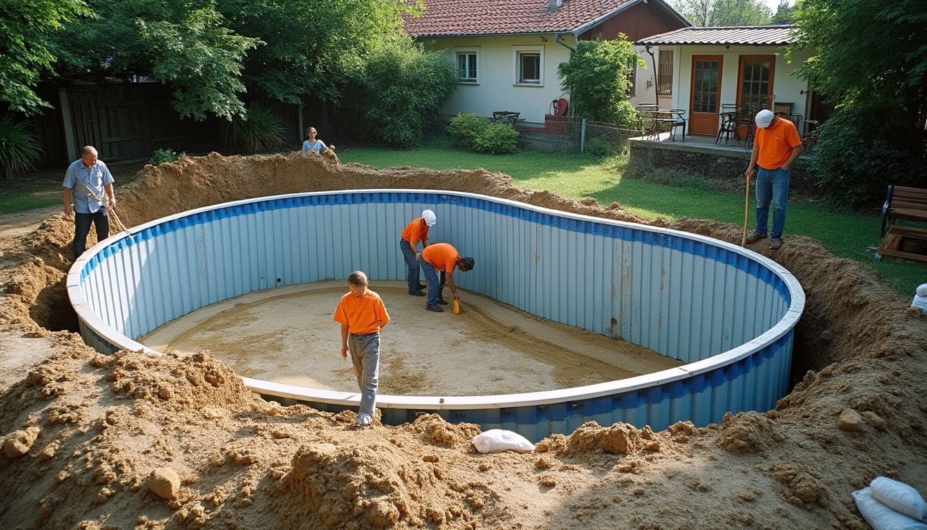 Enterrer une piscine hors sol : guide complet, étapes et conseils