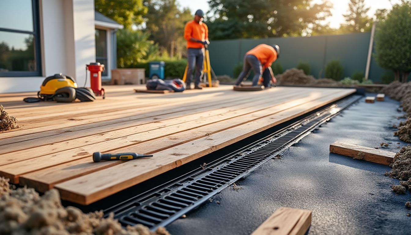 Illustration: Les techniques et systèmes d’étanchéité adaptés à une terrasse en bois sur pilotis