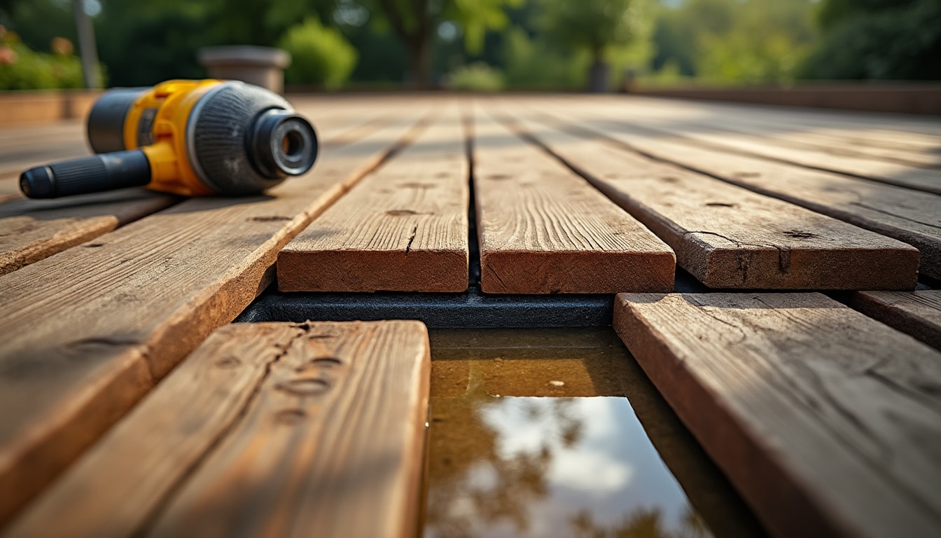 Étanchéité d’une terrasse en bois sur pilotis : guide complet et conseils