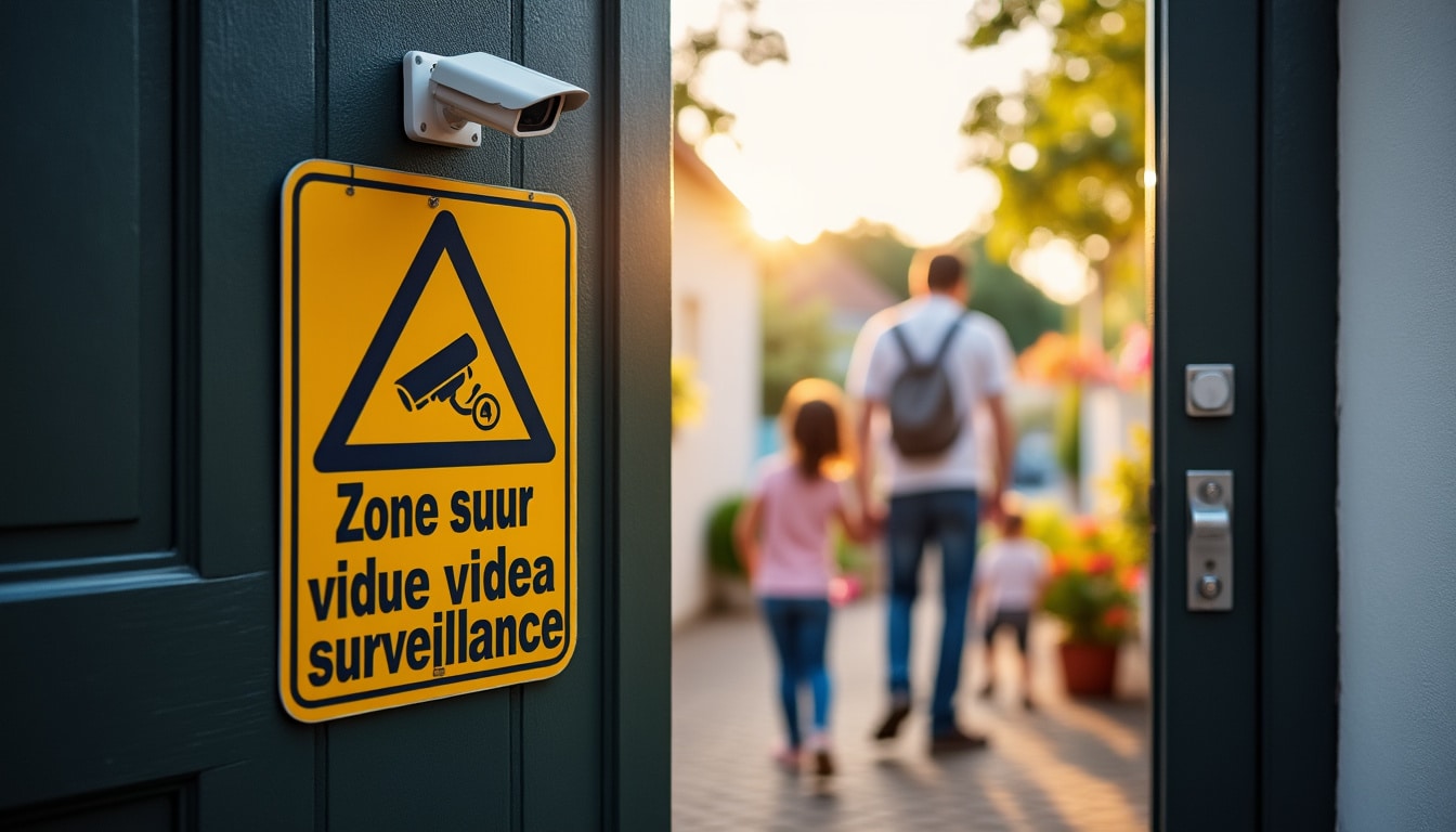 Illustration: Réglementation, droits et limites de l’obligation d’affichage de la vidéosurveillance pour un particulier