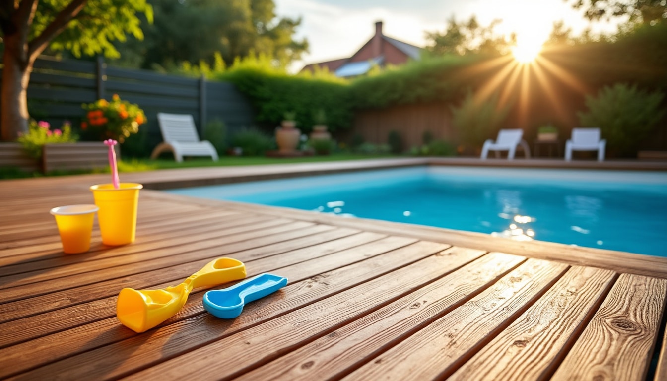 Illustration: Définition et spécificités de la terrasse pour piscine hors sol