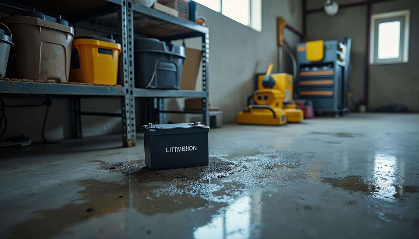 Batterie lithium : stockage en garage et gestion de l’humidité