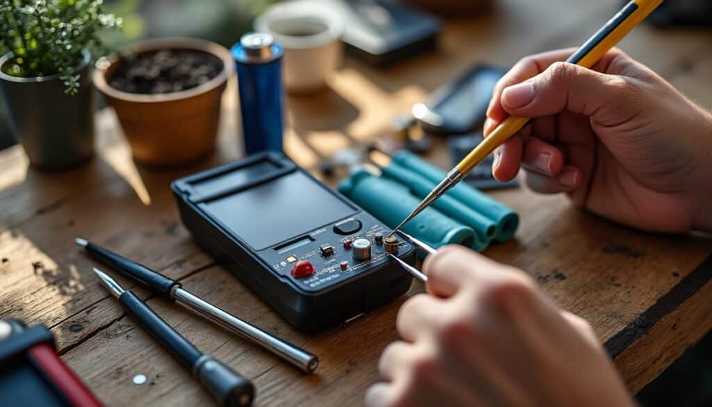 Batterie lithium : diagnostic de la tension avec un multimètre précis