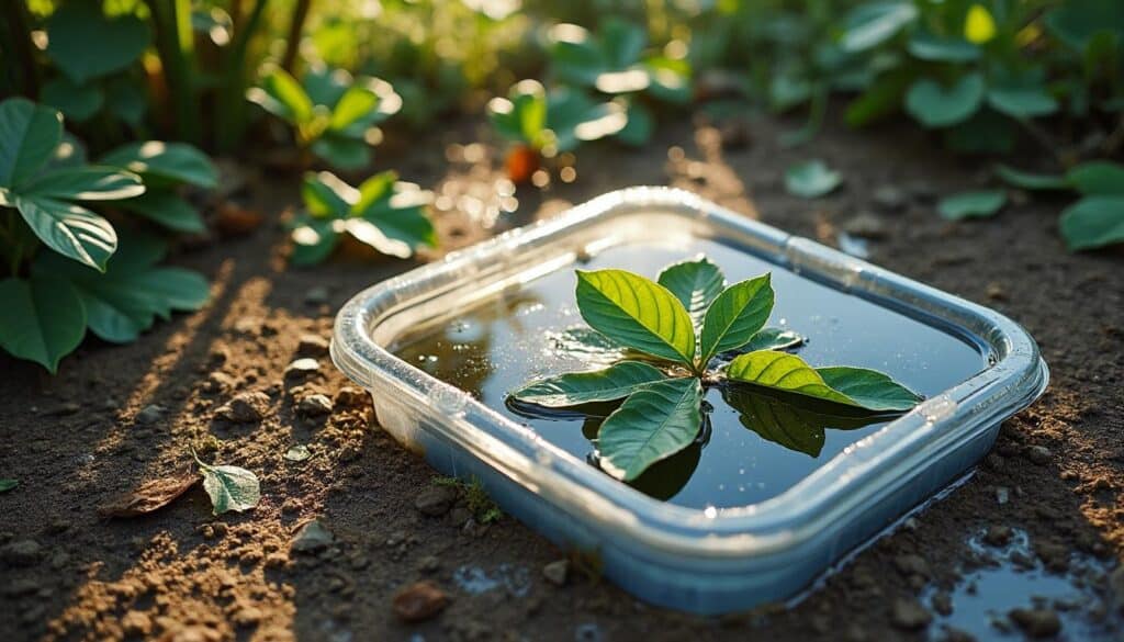 Traiter l’humidité du sol causée par un bac fissuré