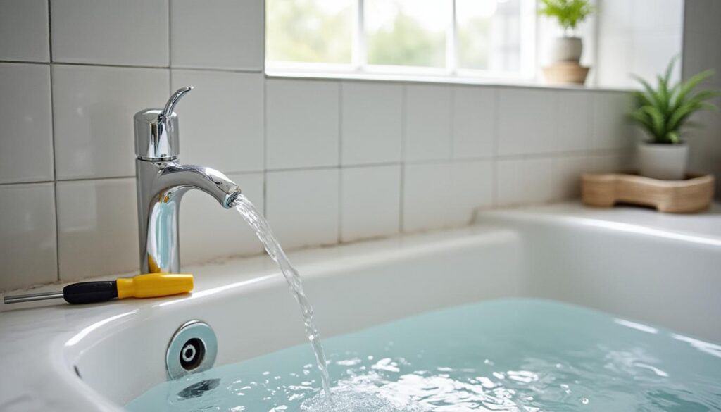 Réparer un bac fissuré dans une salle de bain