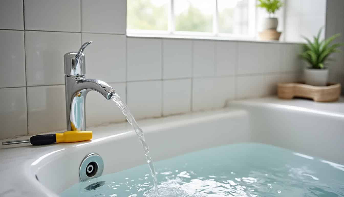 Réparer un bac fissuré dans une salle de bain