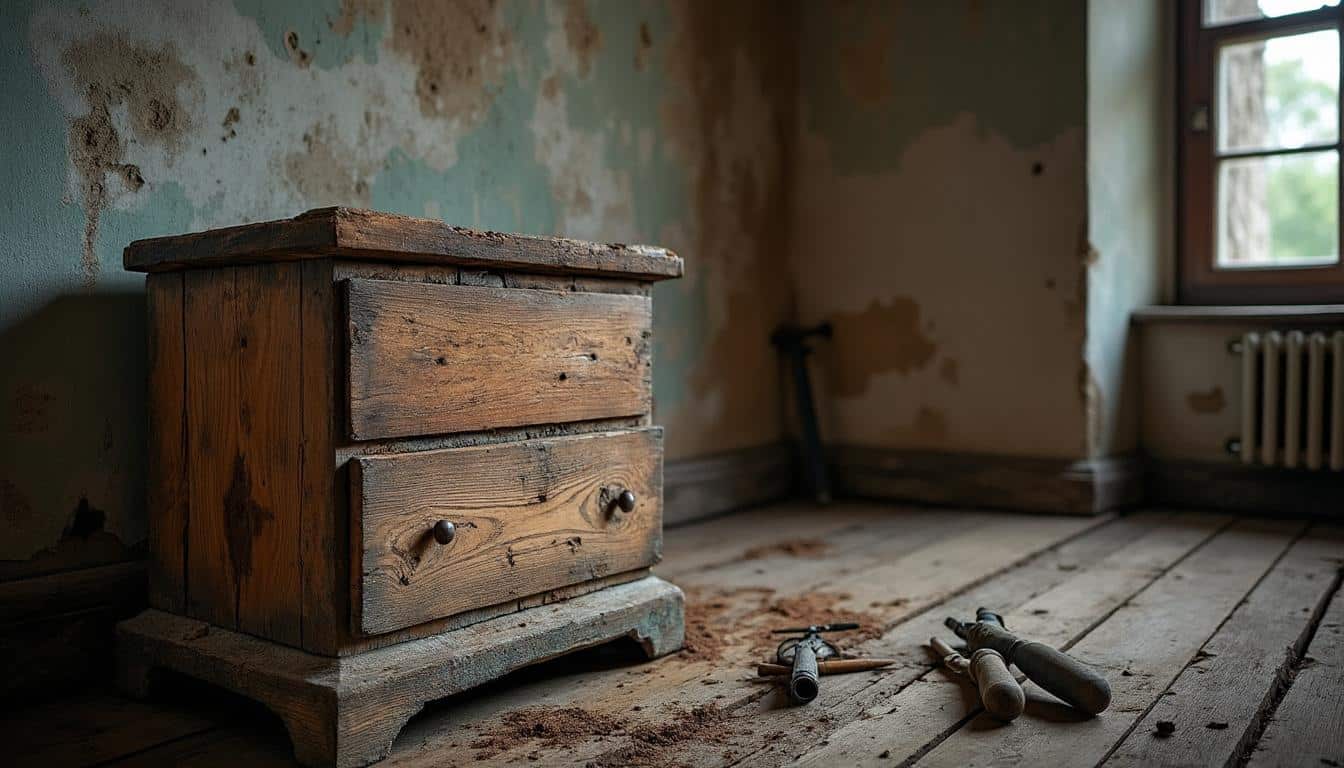 Comment traiter une poutre cintrée dans une maison humide