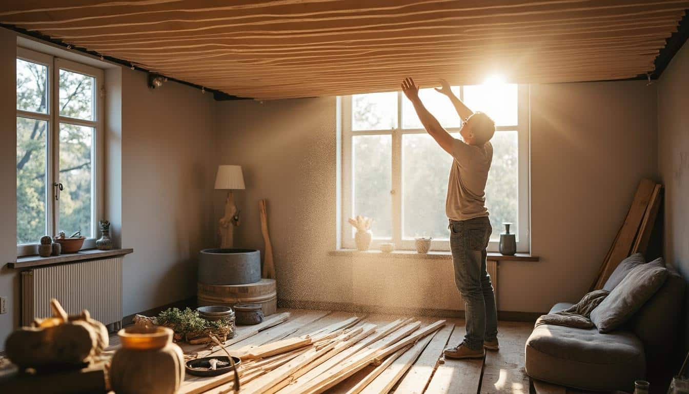 Illustration: Pourquoi opter pour un lambris afin d’habiller votre plafond ?