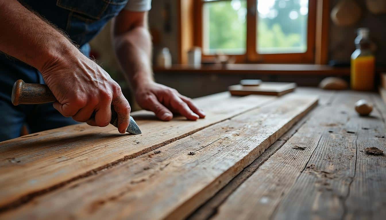 Illustration: Comprendre ce qu’est le lambri en bois vieilli et ses spécificités