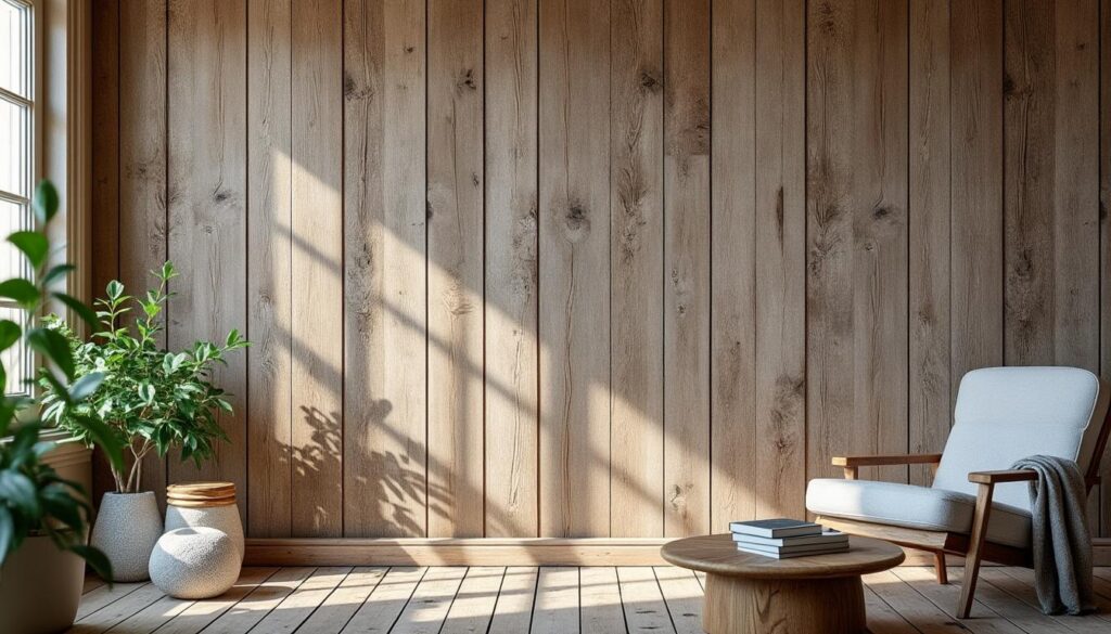 Lambri en bois vieilli : charme rustique et conseils d’installation
