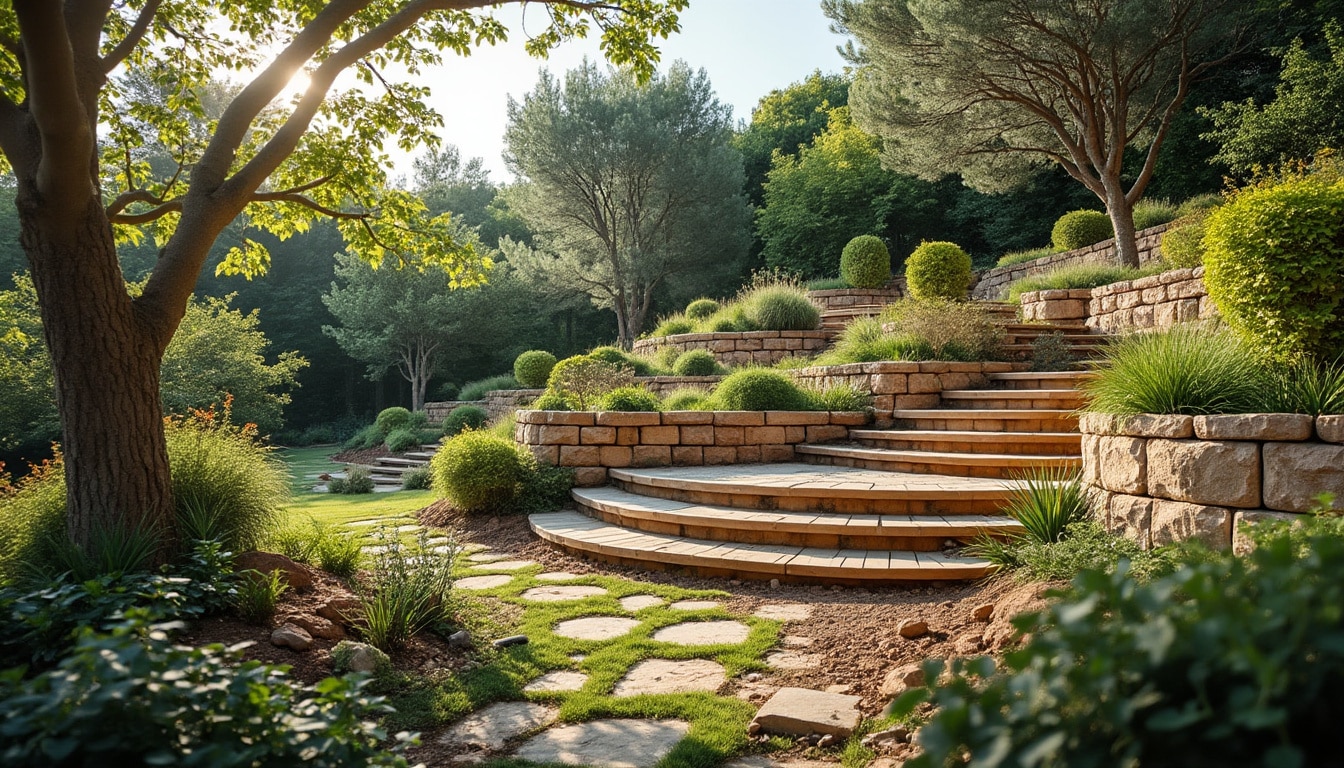 Terrassement du jardin en pente avant après : transformations réussies