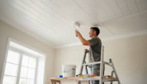 Comment peindre un plafond en lambris sans faux pas