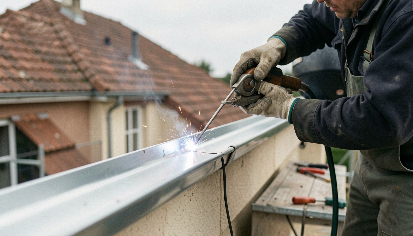 Souder du zinc au chalumeau sans abîmer la gouttière