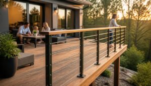 Garde-corps pour terrasse en bois : sécurité et style