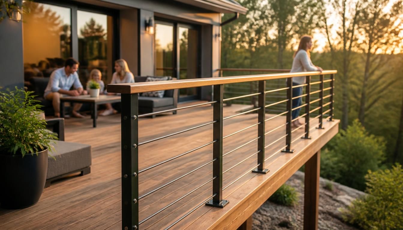 Garde-corps pour terrasse en bois : sécurité et style