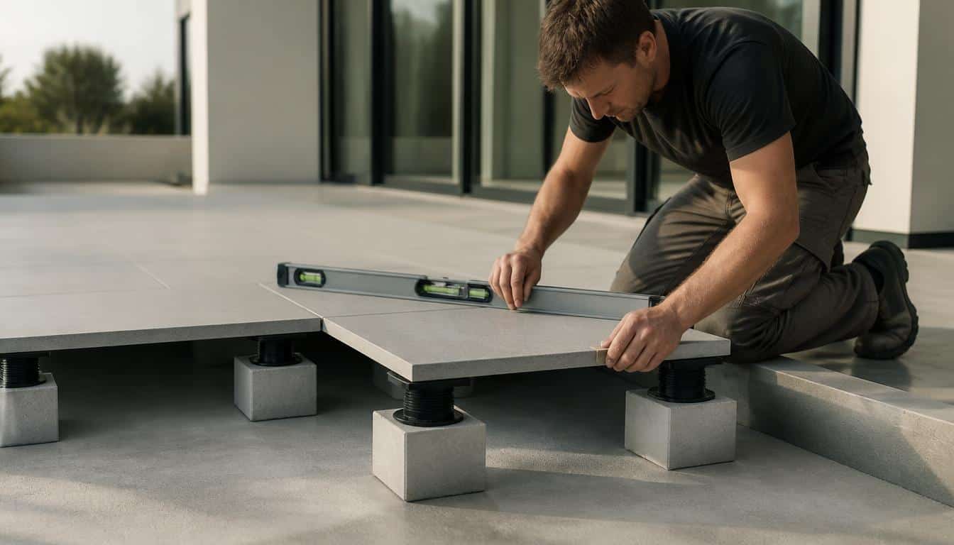 Plot en béton pour terrasse : rôle, choix et pose