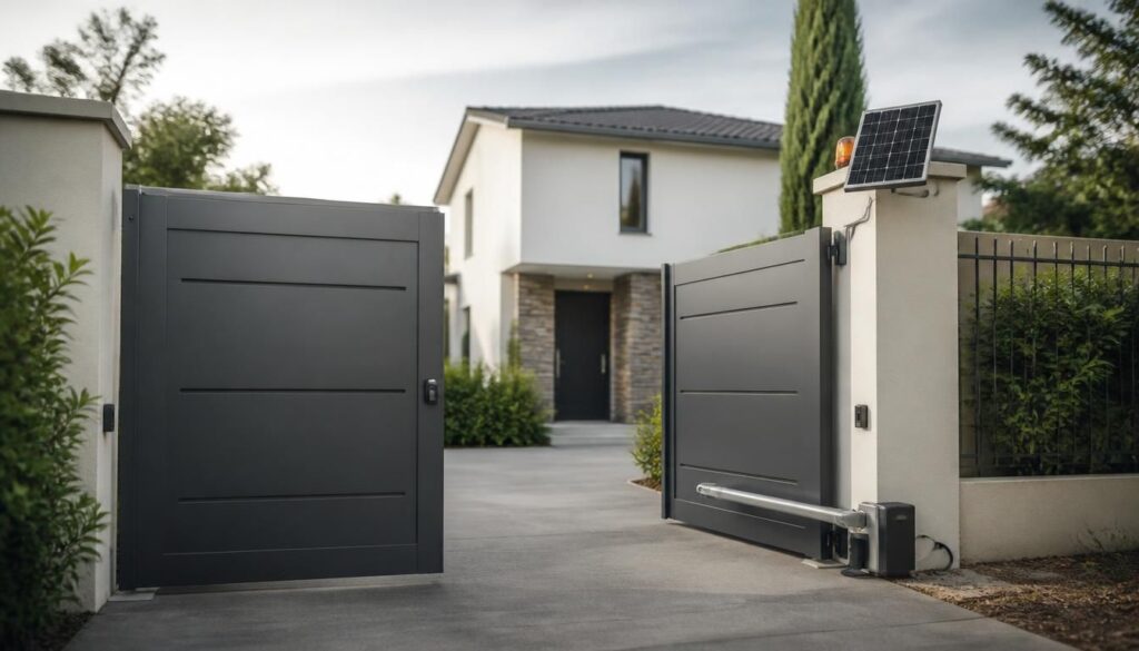 Portail électrique à énergie solaire : fonctionnement