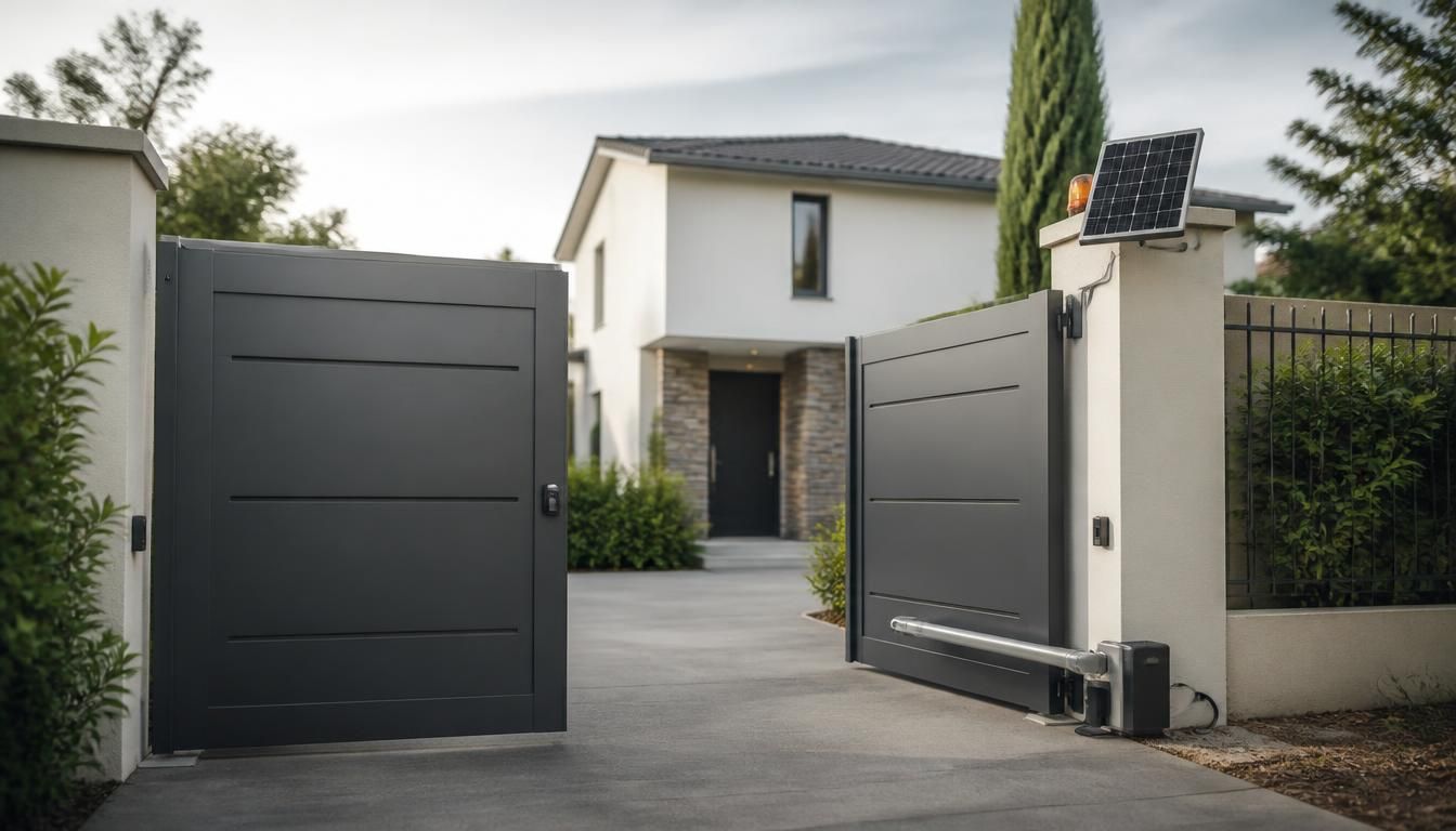 Portail électrique à énergie solaire : fonctionnement