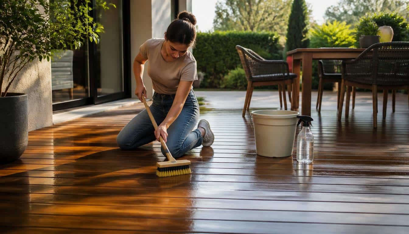 Bien entretenir une terrasse en bois sans l’abîmer